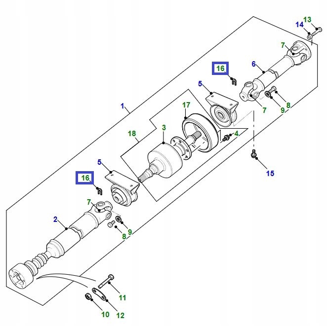 Zabezpieczenie śruby wału do Land Rover Freelander Numer katalogowy części TOO100000