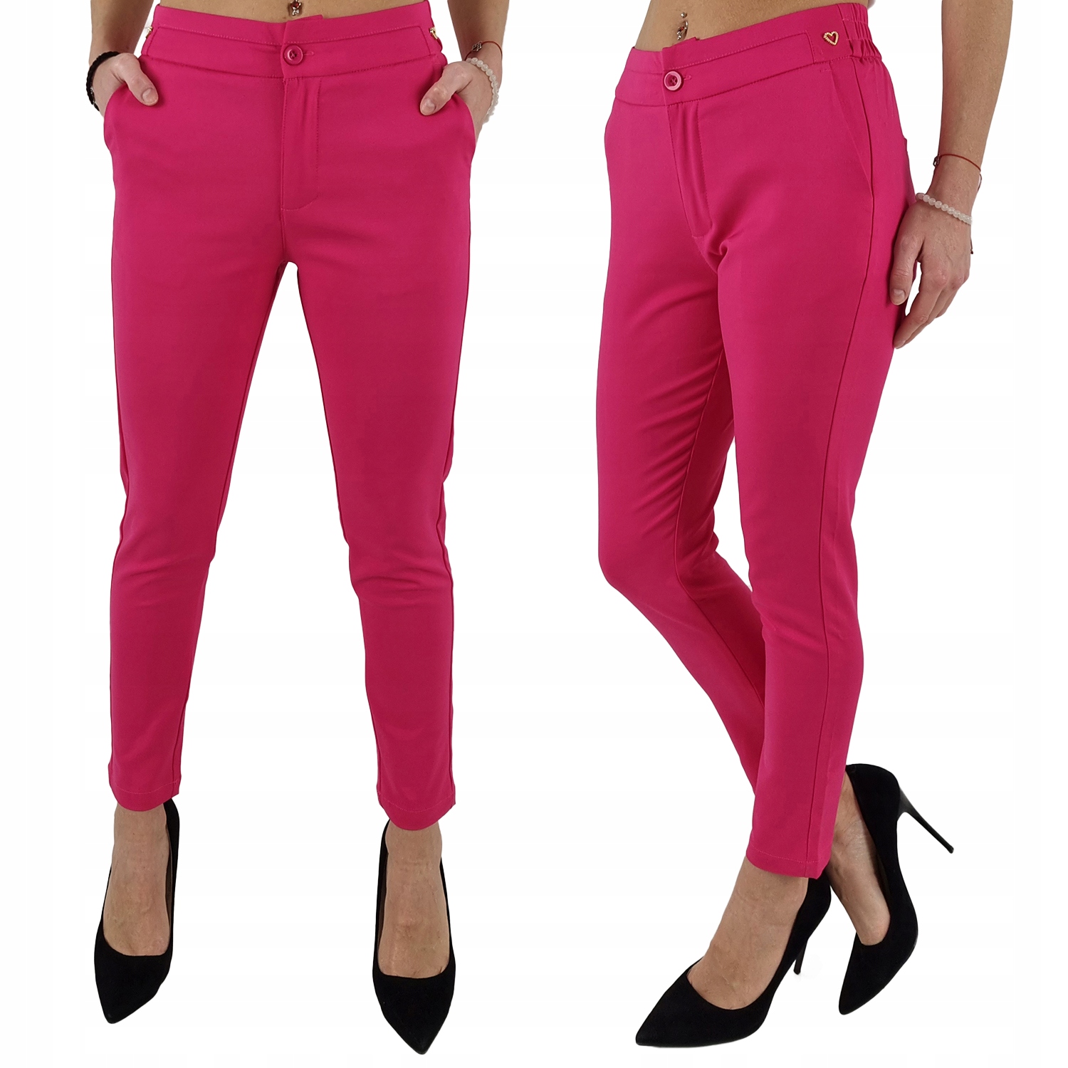 #elegantní Dámské Kalhoty Gumička 7/8 Freesia#