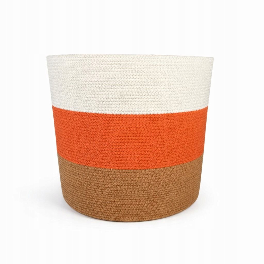 Bavlněný Koš Handmade 30 cm Velký Dekorativní Organizér Polsko