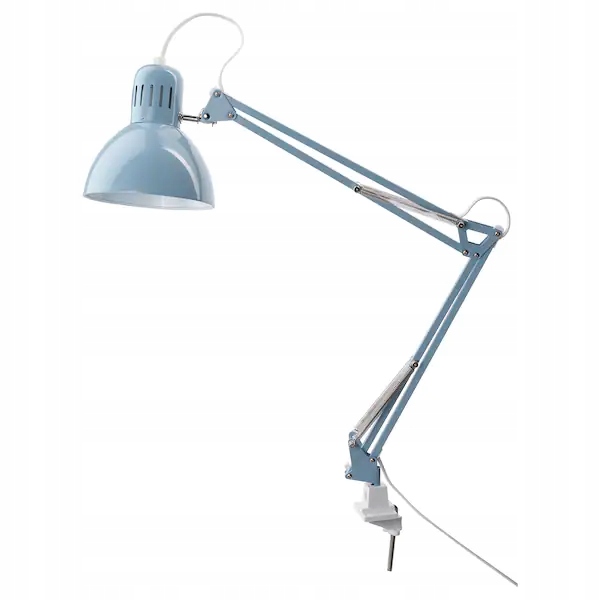 

Ikea Tertial Lampa biurkowa jasnoniebieski