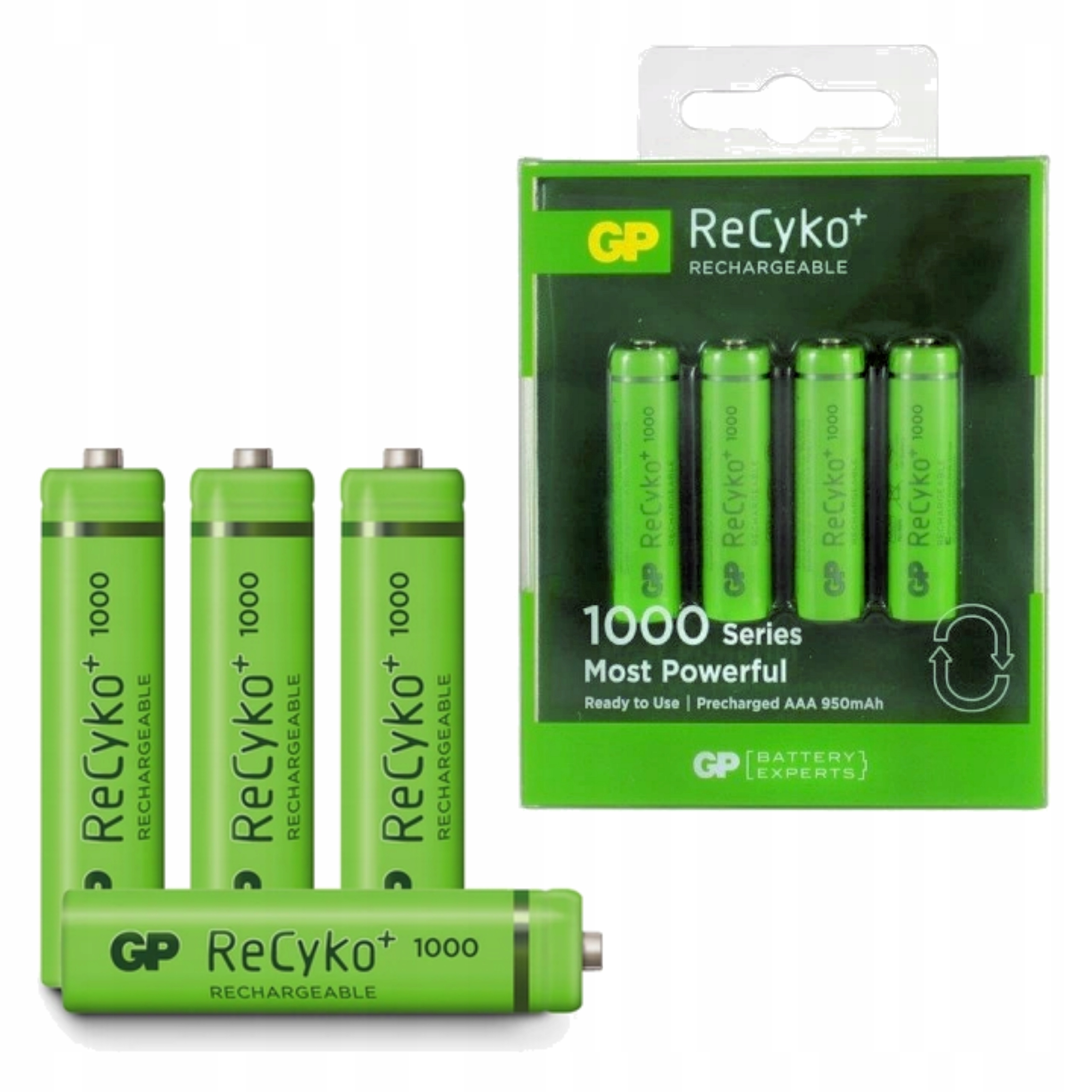 4 akumulatorki Aaa R3 1000mAh Gp ReCyko+ Ready2Use