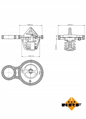 NRF TERMOSTAT 725094 Producent części NRF