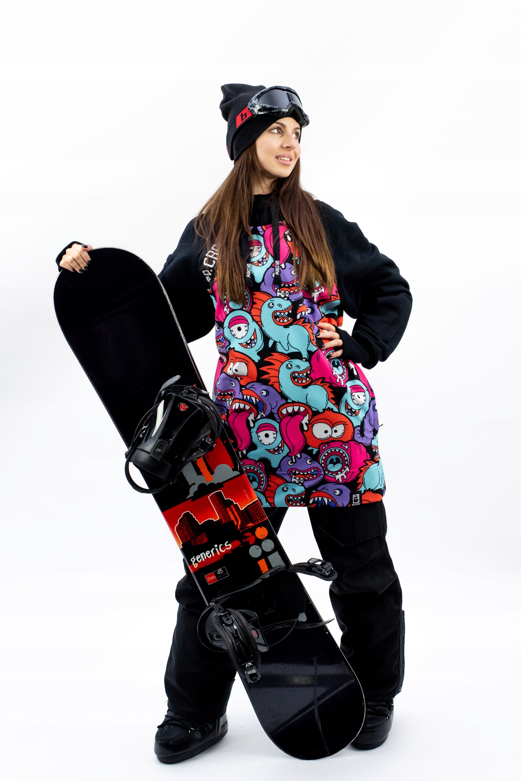 Damska Bluza Snowboardowa Colorful Monsters XL Materiał dominujący inny
