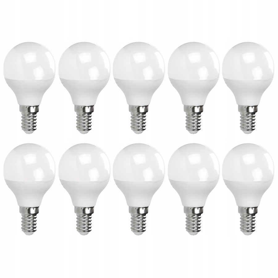 

10x Żarówka Led E14 6W 480lm 6000K Biała Zimna