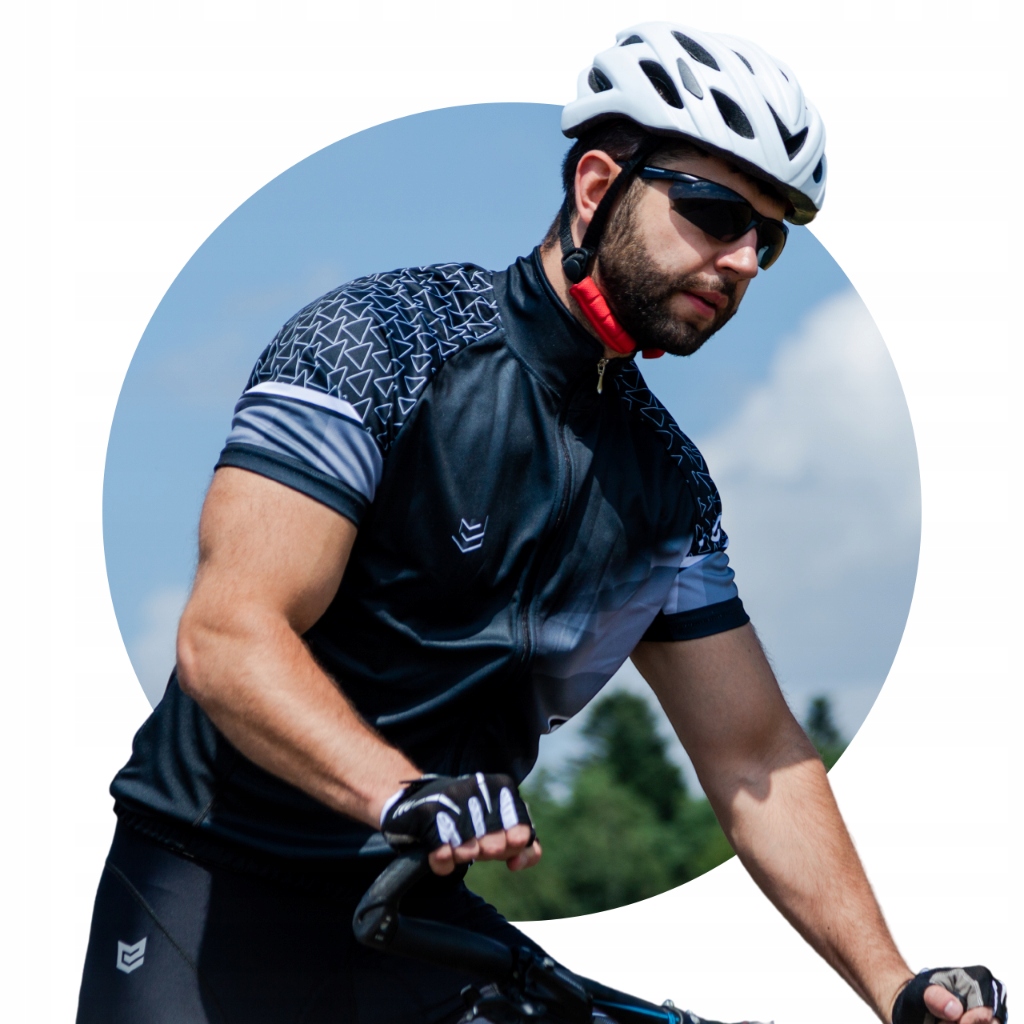 Koszulka Rowerowa Męska z Krótkim Rękawem Kolarska na Rower Termoaktywna XL Stan opakowania oryginalne