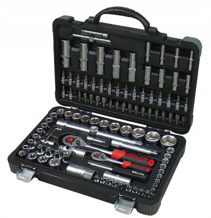 Zestaw narzędziowy NASADKI BITY 108 cz SELTA