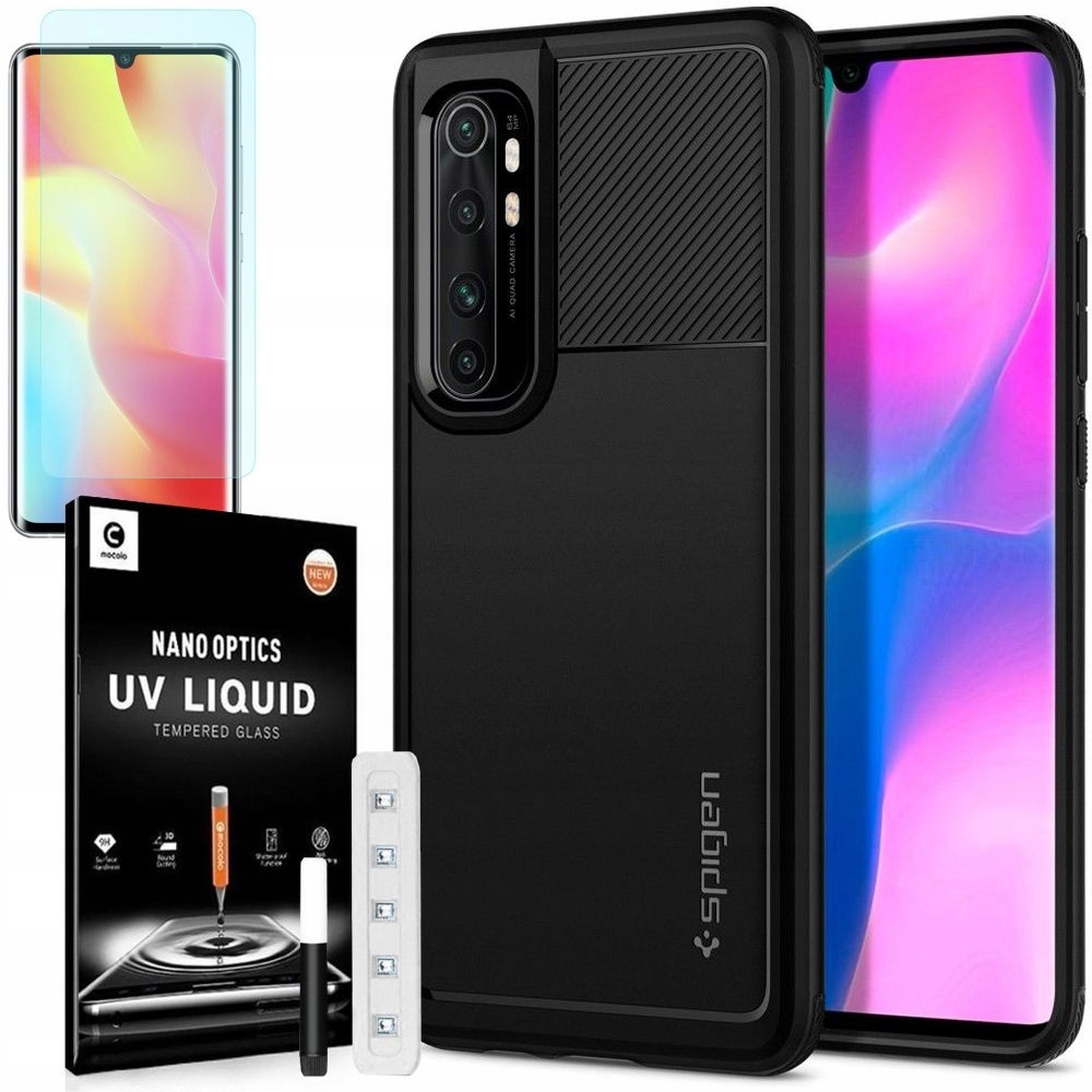 

Etui Spigen + Szkło Mocolo Uv do Mi Note 10 Lite