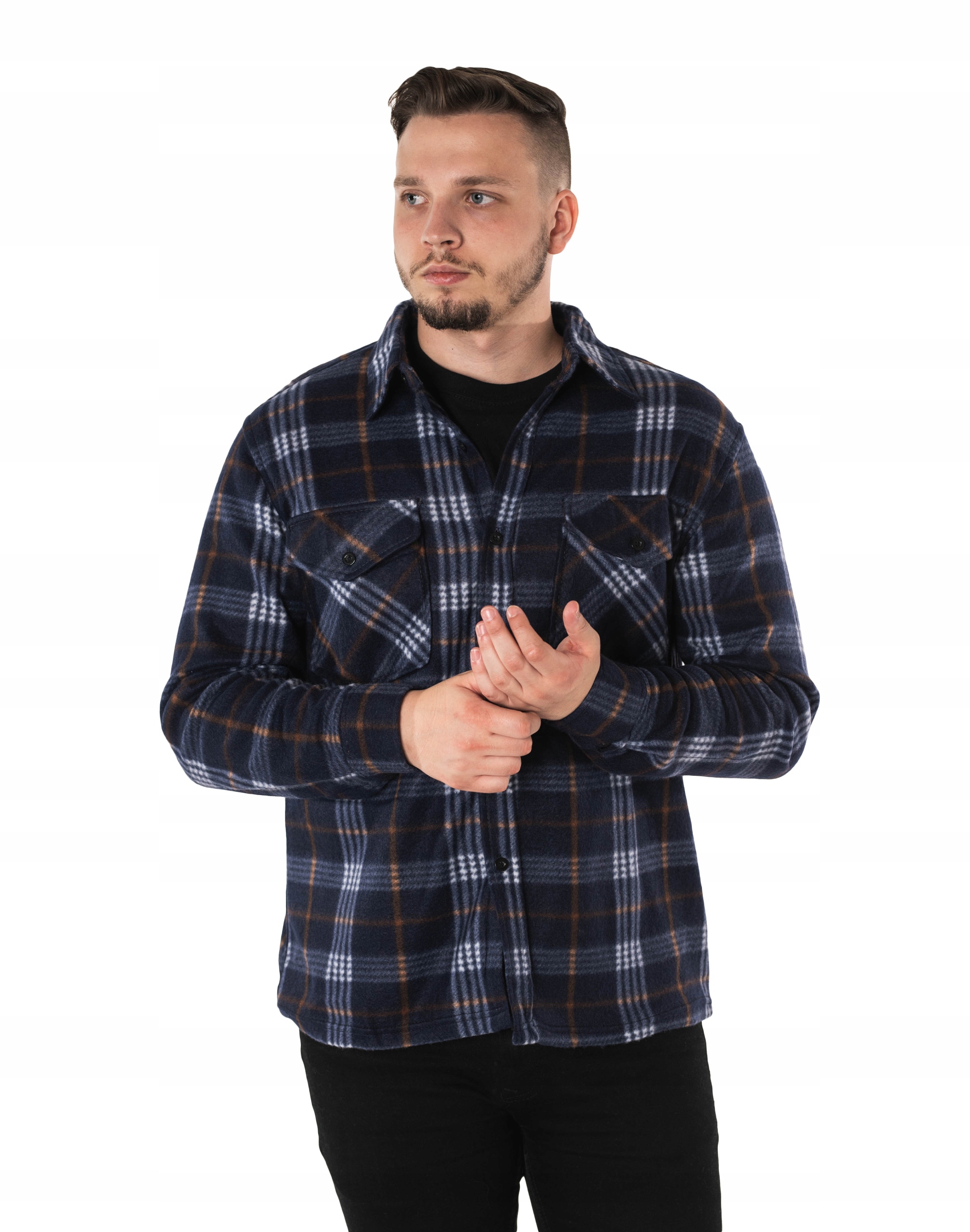 

Ciepła Koszula Męska Ocieplana z Polaru K01-04 XXL