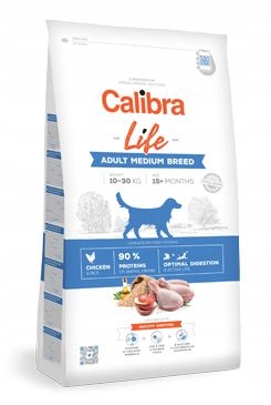 Levně Calibra Dog Life Adult Medium Breed Chicken 12kg