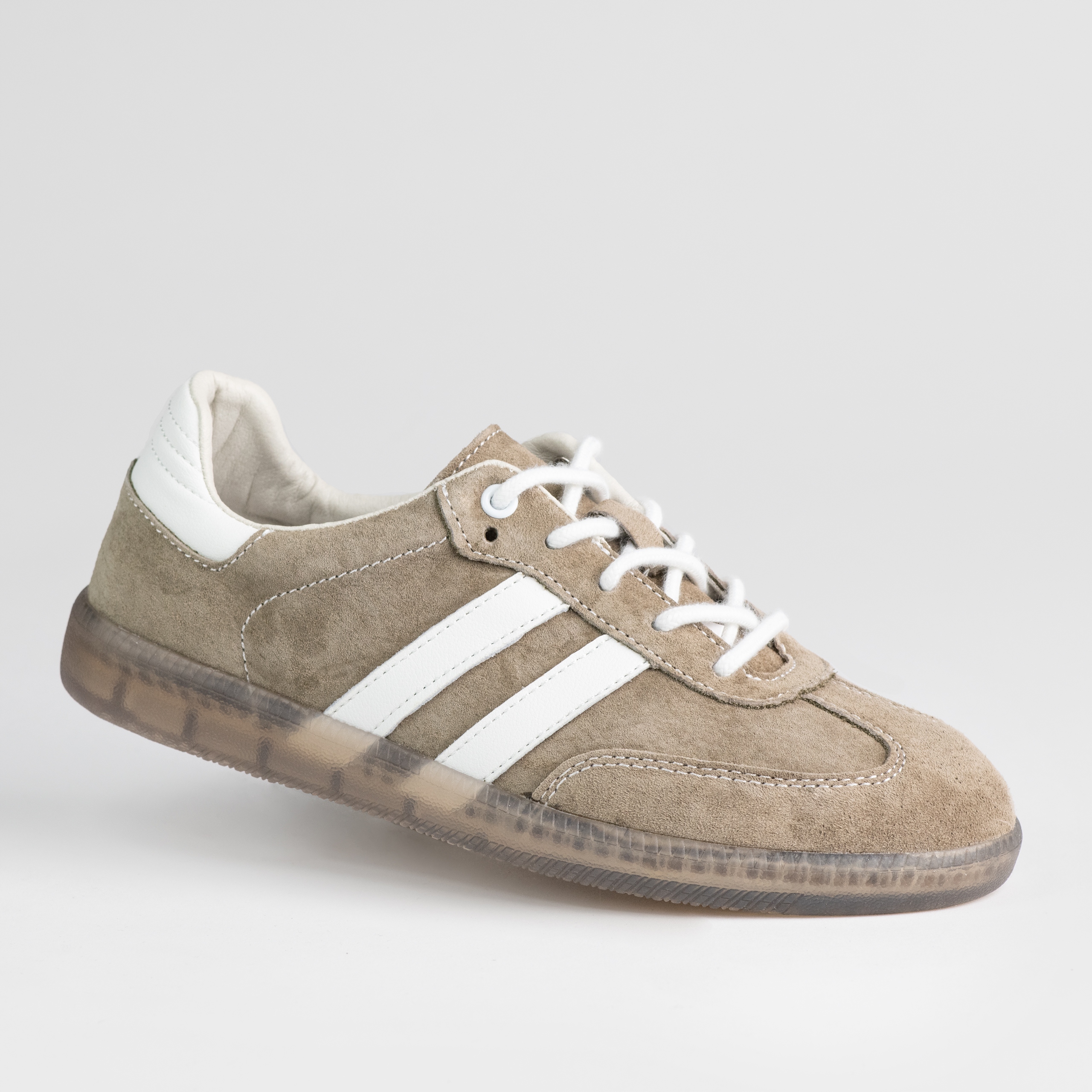 Sportovní dámské boty z přírodní kůže Goodin GD-XF-164 khaki, lehký semiš 36