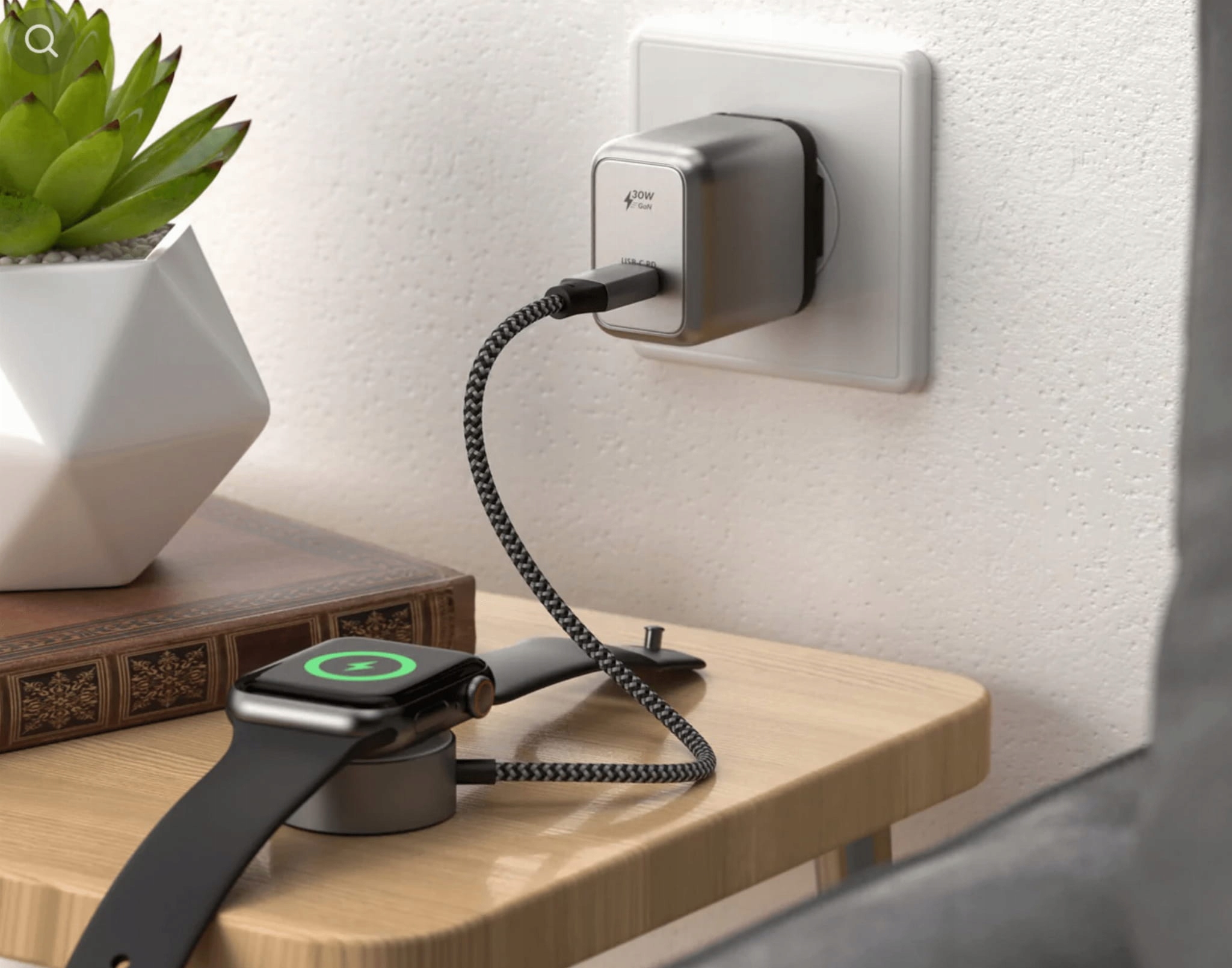 ŁADOWARKA SIECIOWA SATECHI 30W USB-C PD GAN WALL Prąd wyjściowy 3600 mA