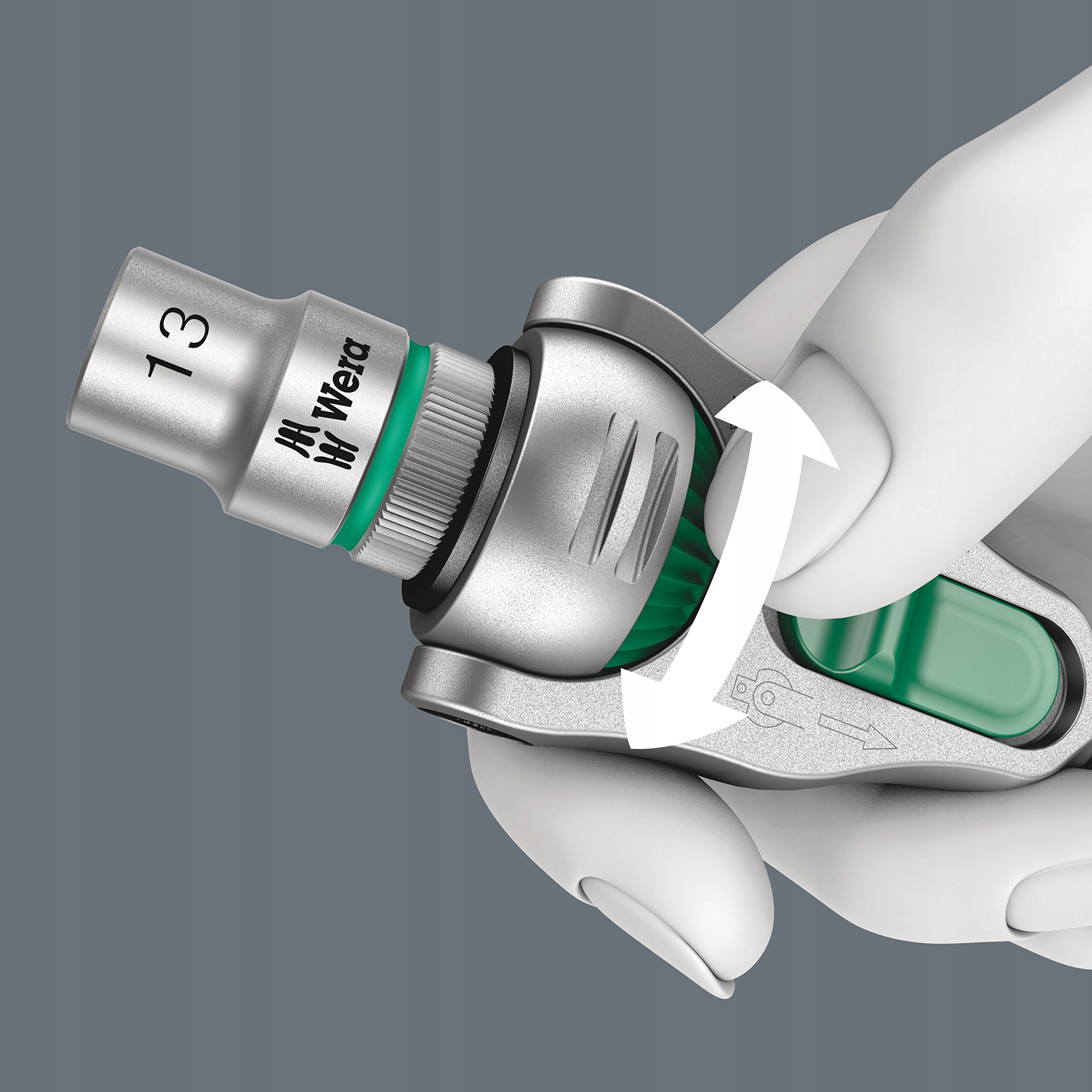 WERA Zestaw Kluczy Grzechotkowych Zyklop Speed 3/8 Cala 29 Elementów — miniatura 5