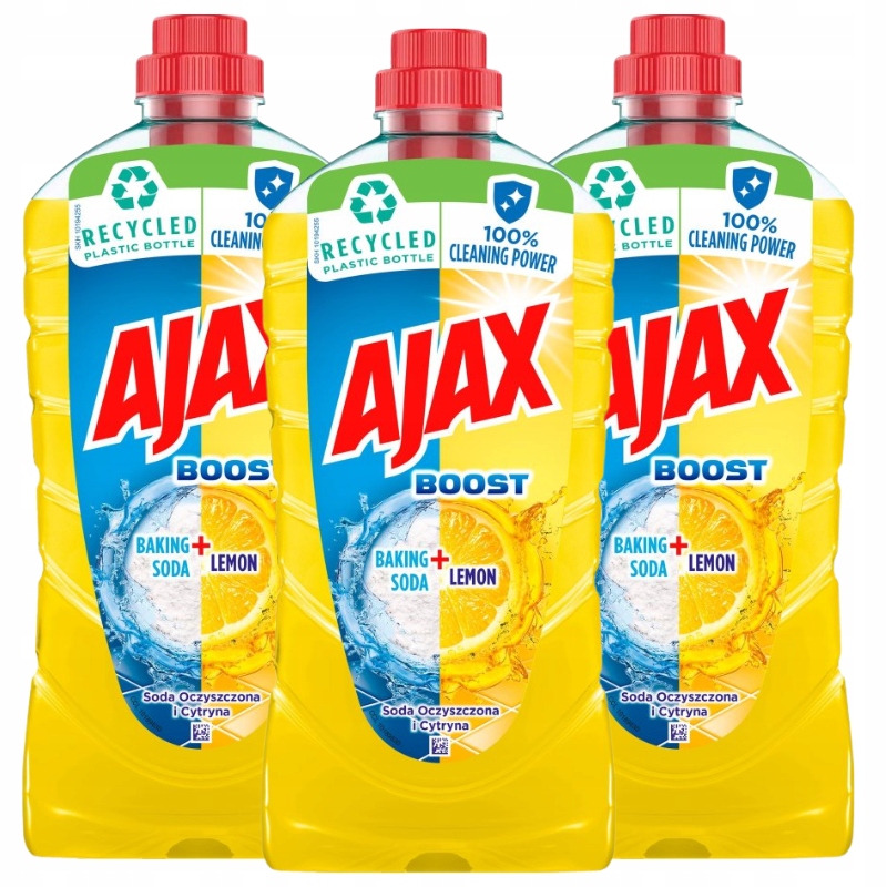 

Ajax Płyn Uniwersalny Soda i Cytryna 3 x 1L