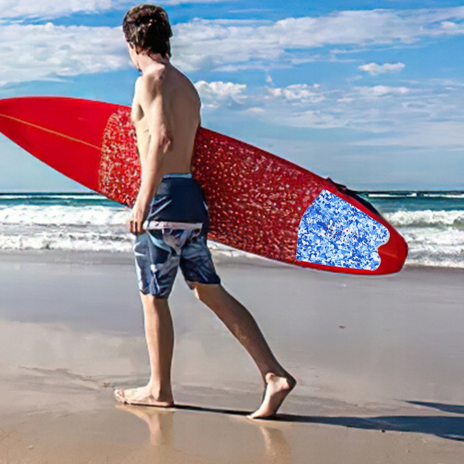 1 SET OF EVA SURFBOARD TRACTION PADS SURFING TAIL Model 55819929