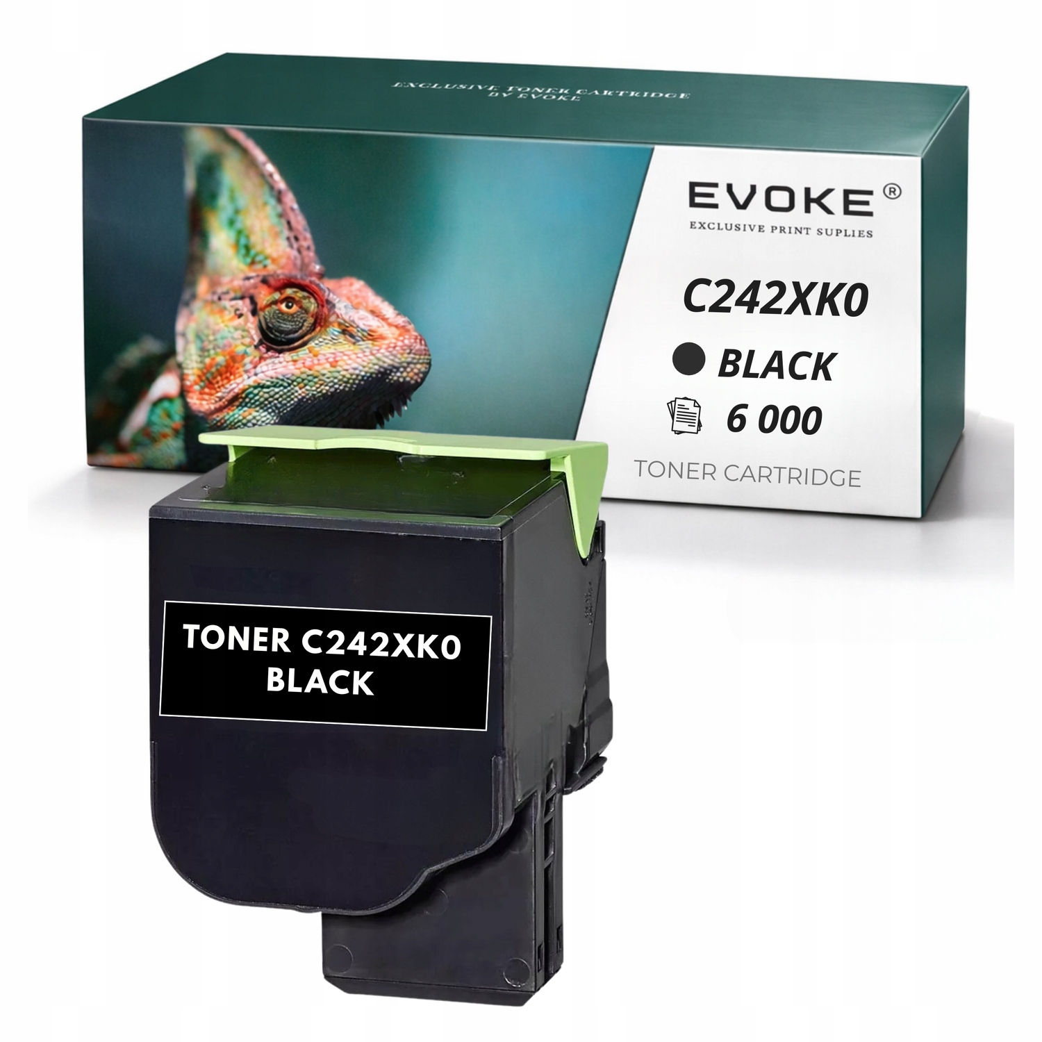 Toner pro Lexmark C2425 C242 Bk C242XK0 černý 6000 stran C2425dw C2535dw