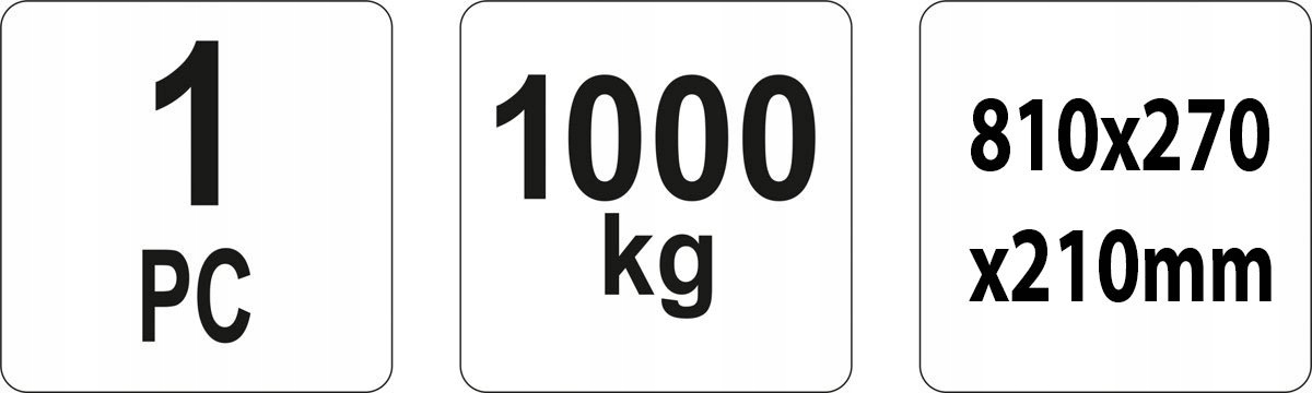 NAJAZD RAMPA PODJAZD PODNOŚNIK SAMOCHODOWY 1T Marka Yato