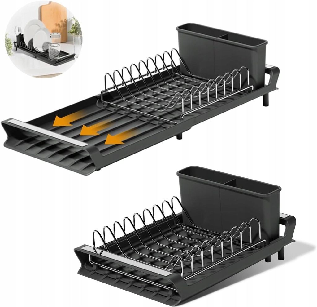 Levně Odkapávač Na Nádobí Kompaktní, Výsuvná, Odvádí Vodu, Odkapávač Erreke