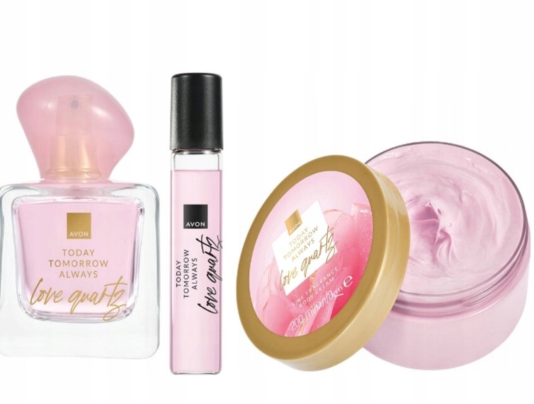 Avon Tta Love Quartz Set – parfémovaná voda, balzám, parfém