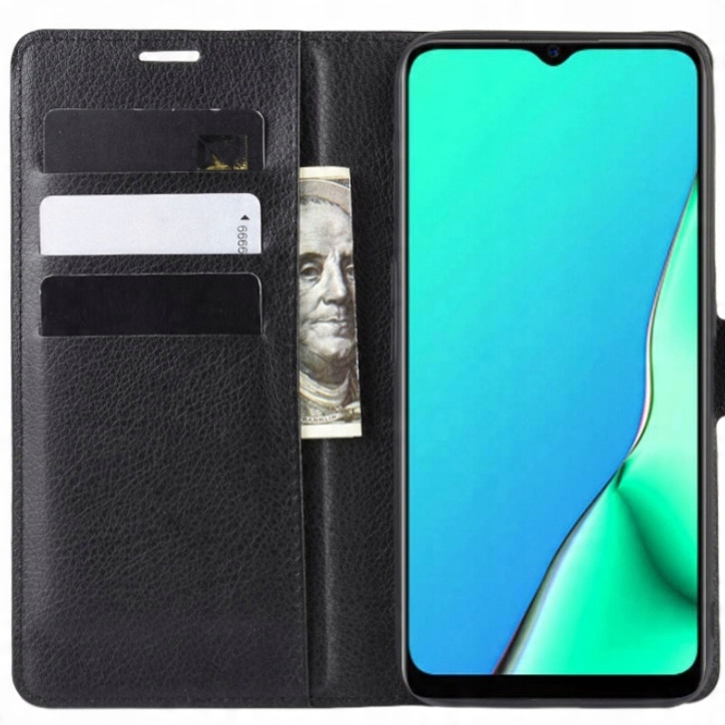 

Etui Z Klapką Portfel Litchi Do Oppo A5/A9 2020