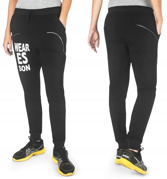 

Spodnie Dresowe Damskie Joggery Baggy Dres 57152 L