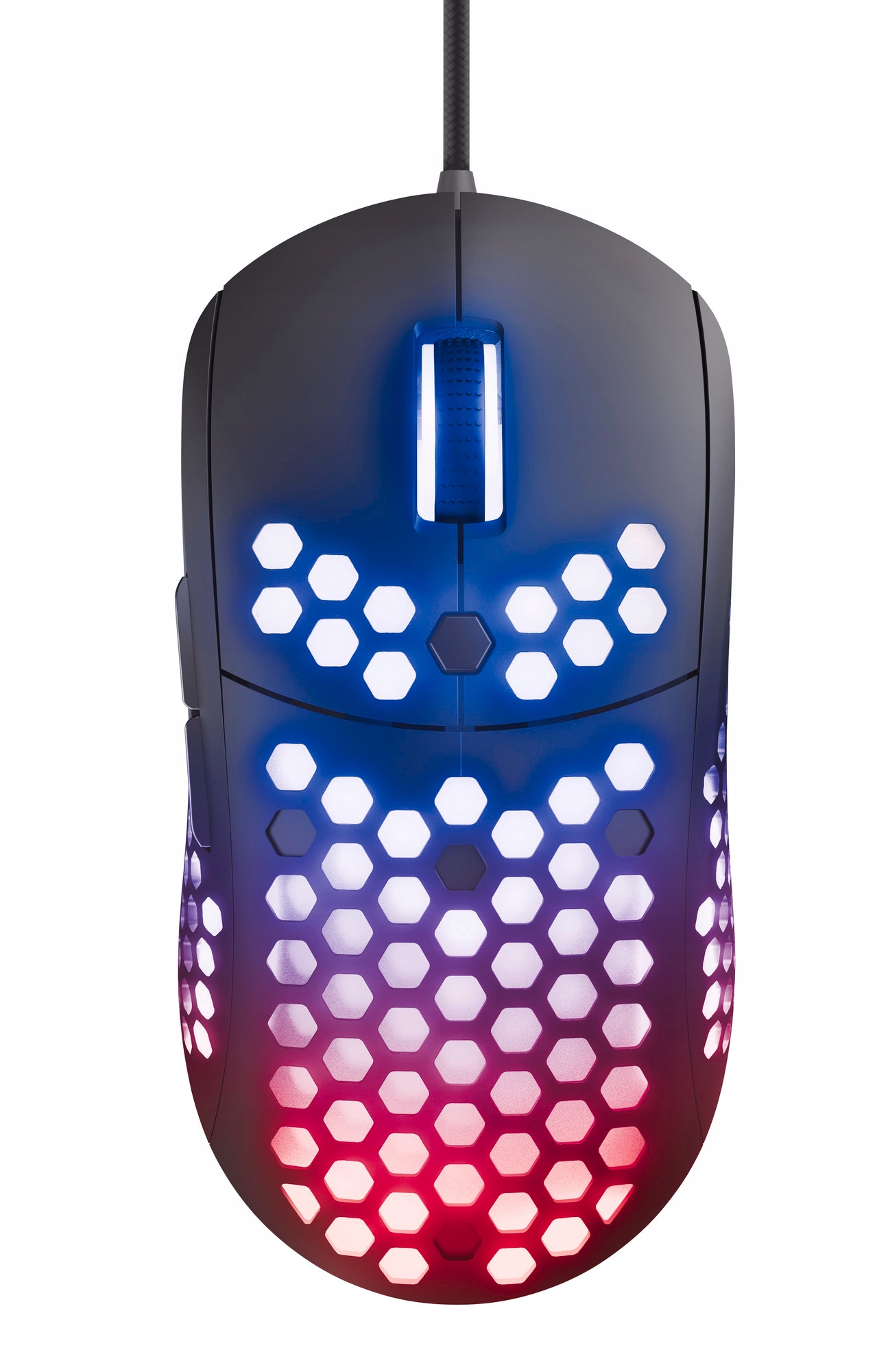 Myszka Gamingowa Przewodowa 74g Ultra Lekka Led Rgb Mysz Dla Graczy Usb