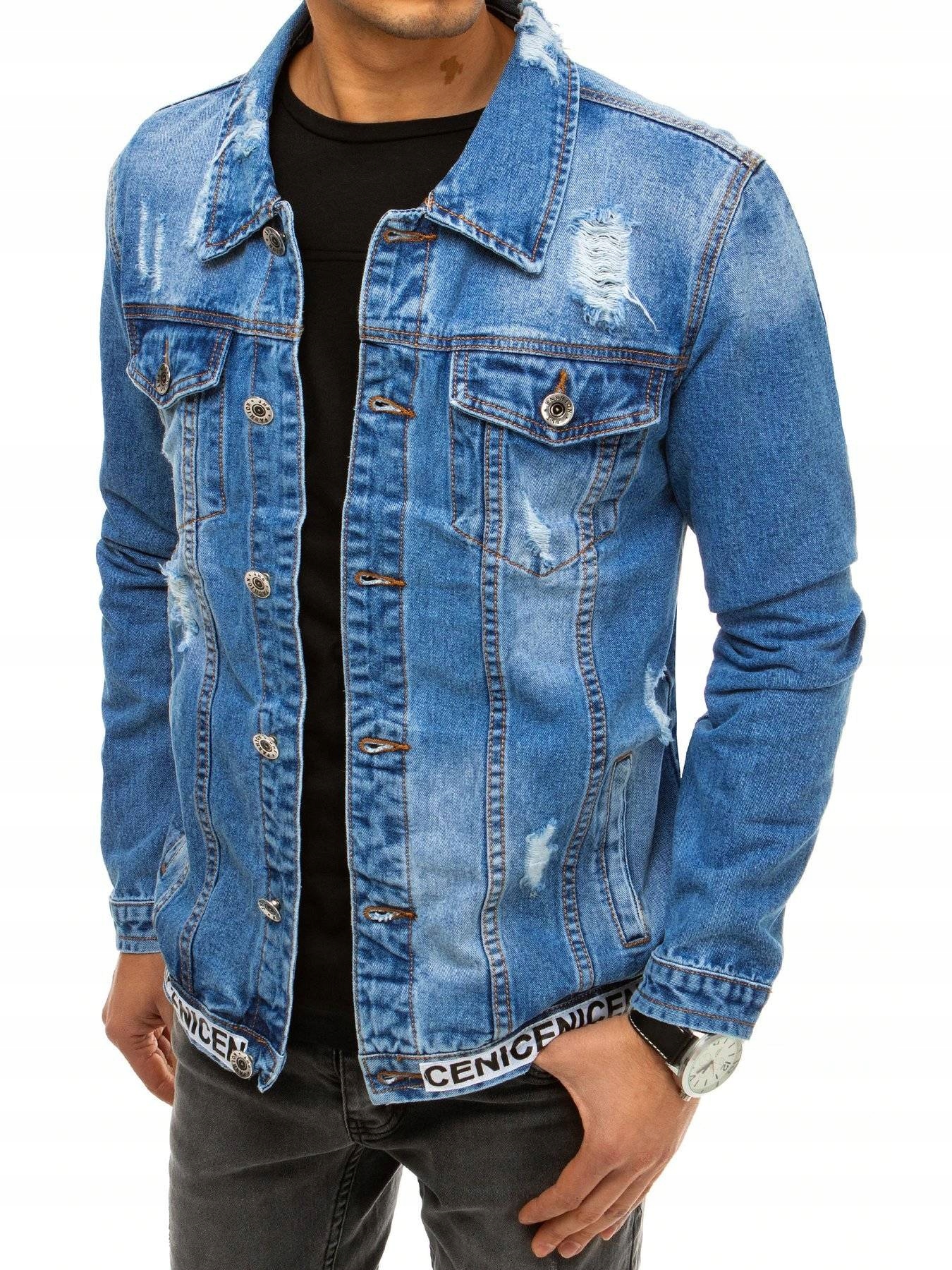 

Męska Kurtka Jeansowa Bez Kaptura tx3642 - XL