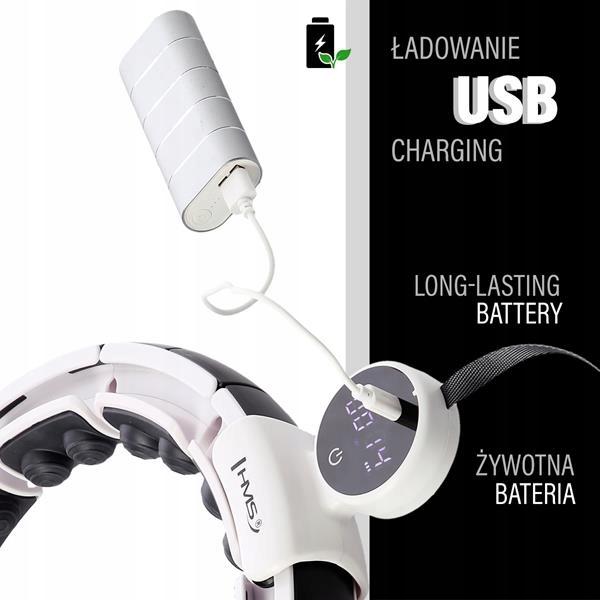 Hula HOp z obciążeniem Wyświetlacz cyfrowy LICZNIK LCD Ładowany USB składan Rodzaj z wypustkami