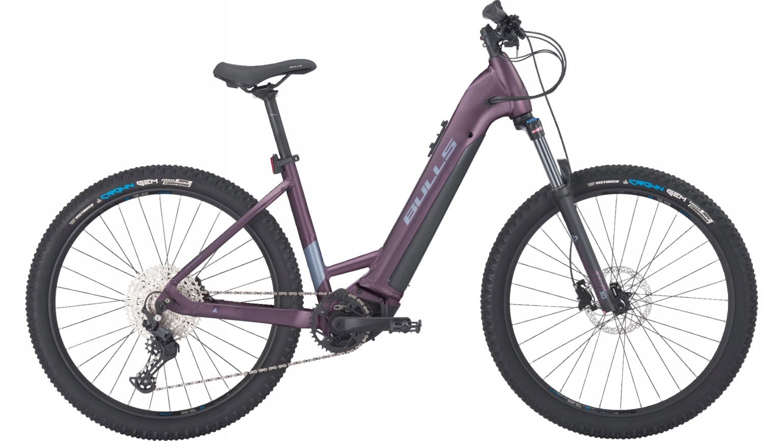 Rower elektryczny Bulls Aminga Eva 2 19" fioletowy 48 cm