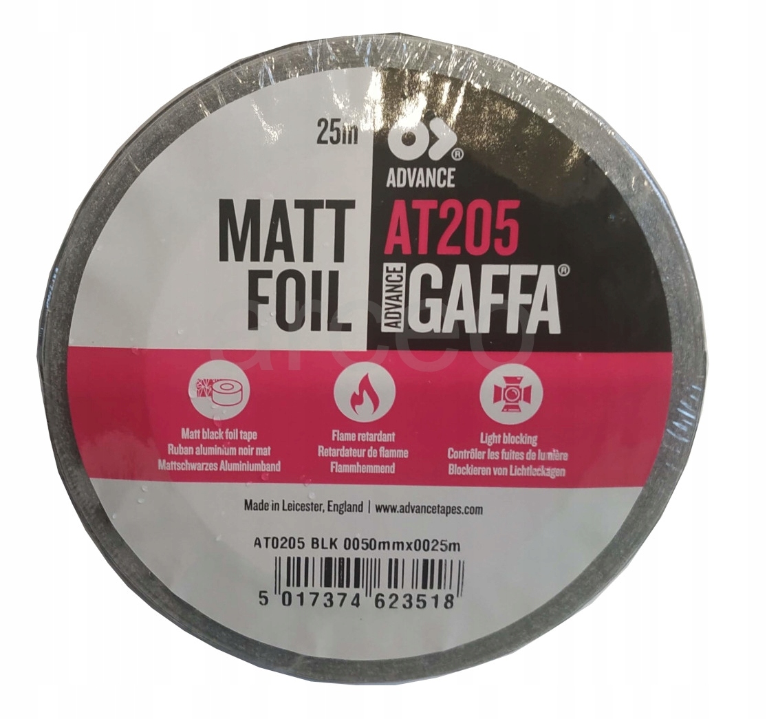 TAŚMA ALUMINIOWA ANTYREFLEKSYJNA CZARNA MATOWA