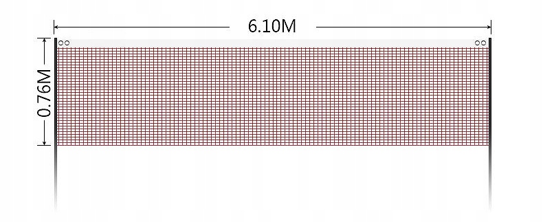 SIATKA DO BADMINTONA SIATKÓWKI TENISA ZIEMNEGO PRZENOŚNA SKŁADANA Liczba elementów w zestawie 1
