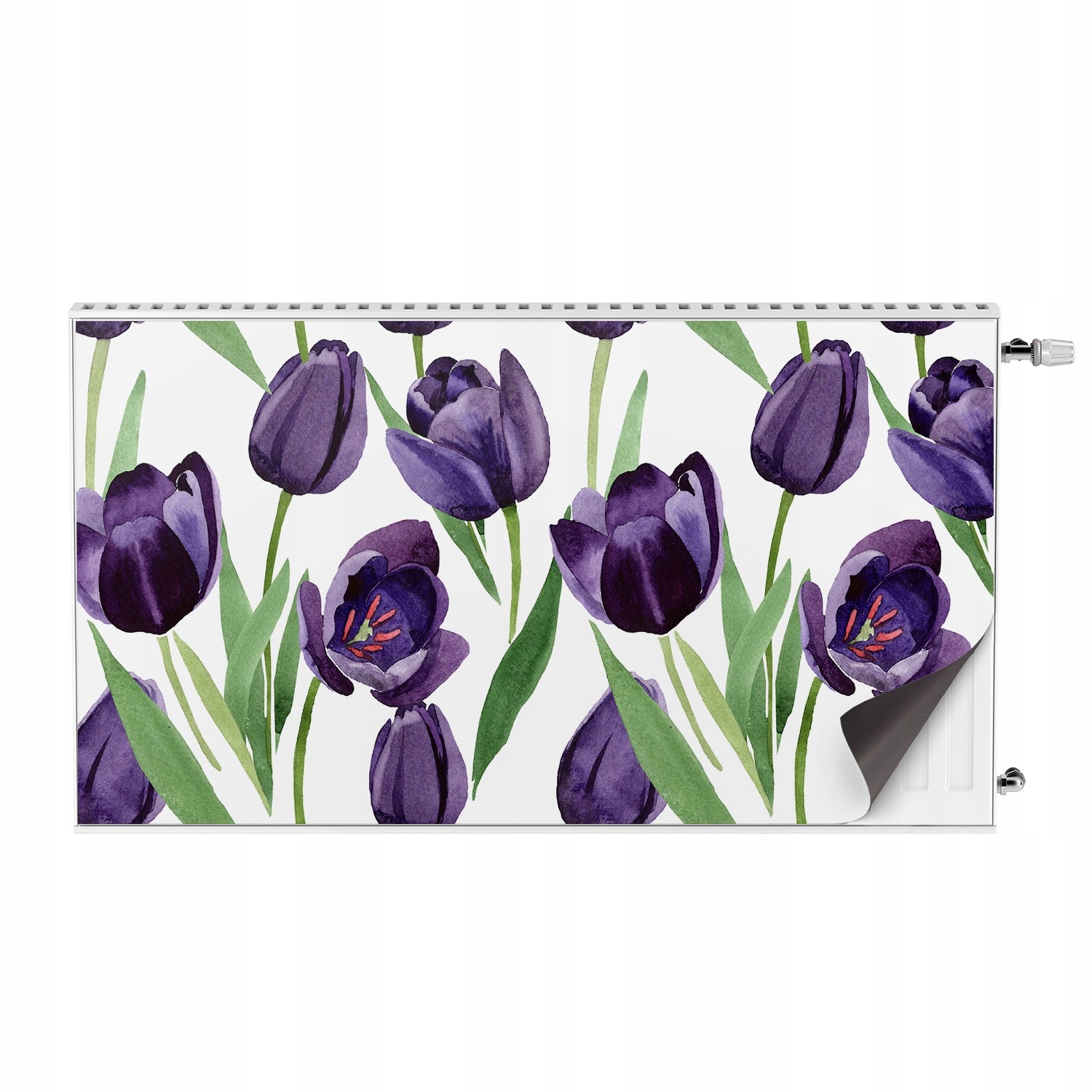 Krytka na radiátor s foto tyčinkou tulipán