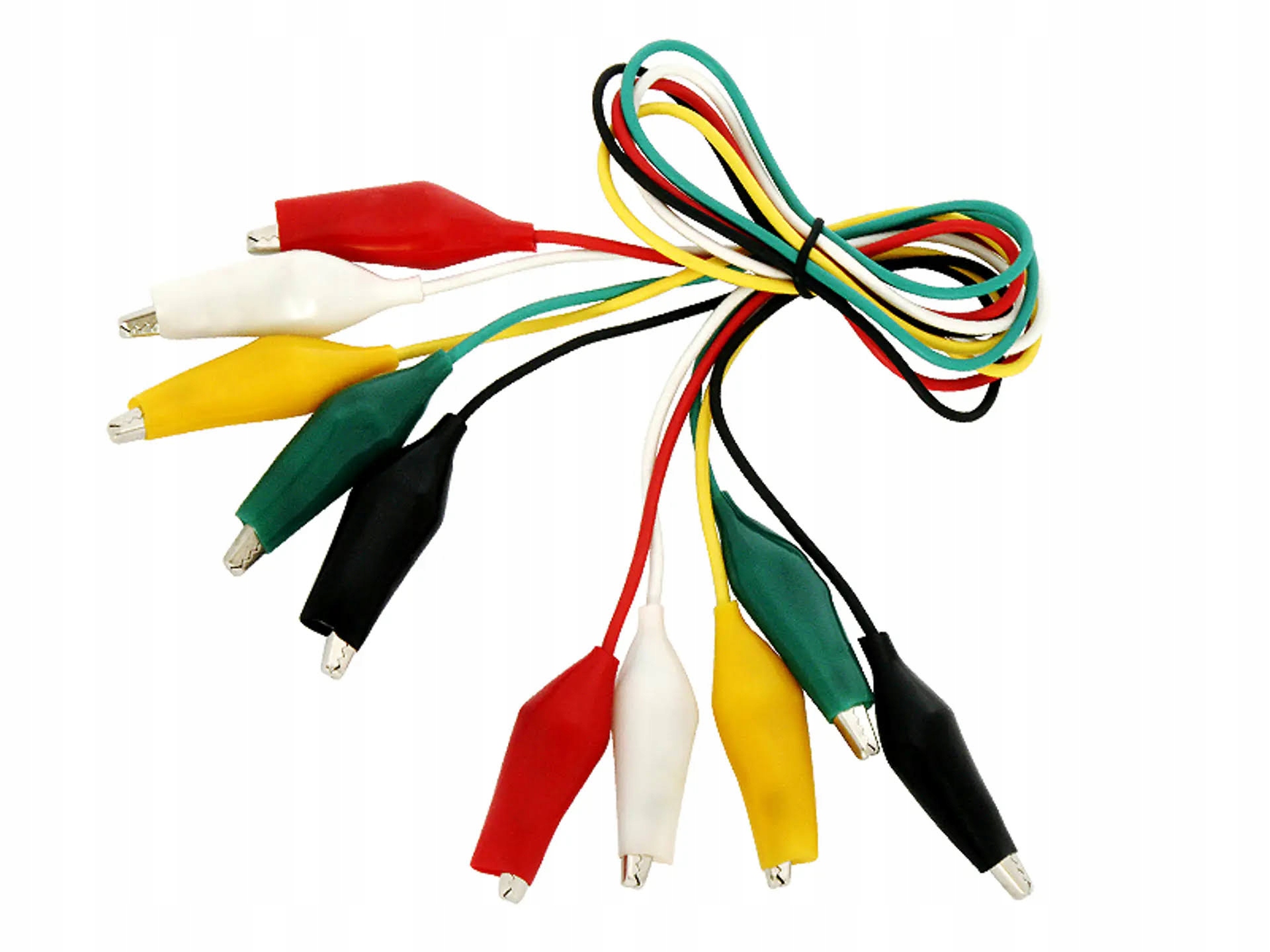 Kabelki przewody z krokodylkami 48cm 10szt