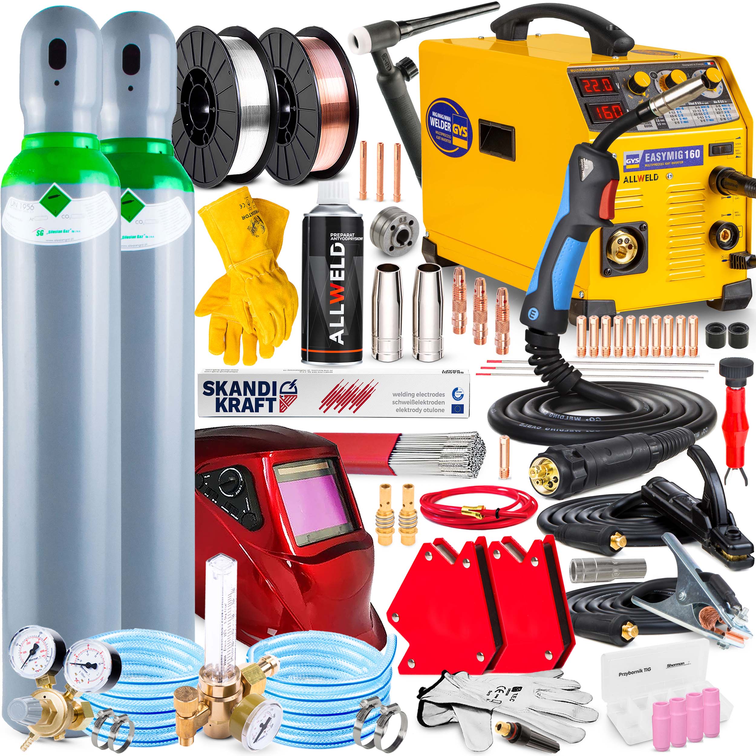 Invertorová Svářečka Gys Easy Mig 160 Mag Mma Hliník Flux 160A 230V