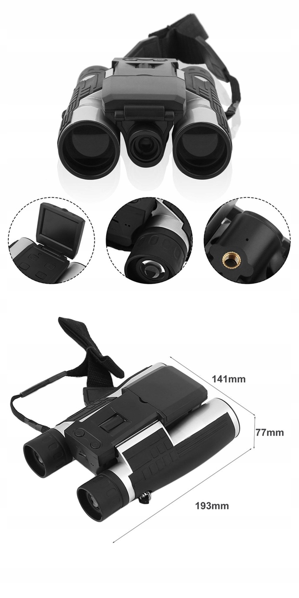 CYFROWA LORNETKA FULLHD 1080p 12x32 KAMERA LCD 2.0 — zdjęcie 6