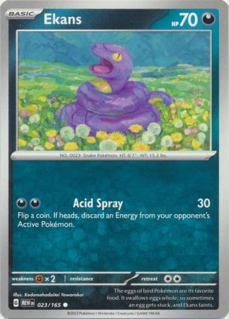 Pokemon 151 Ekans 023/165 Common