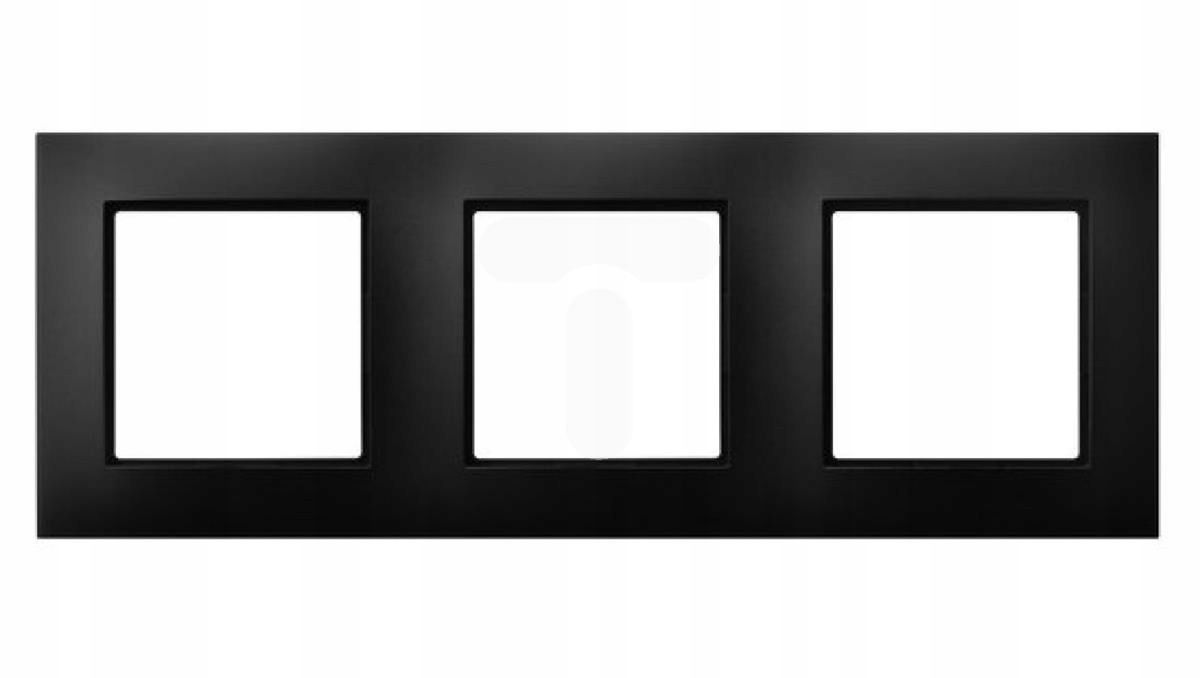 OSPEL Aria Ramka potrójna Czarny Metalik R-3U/33