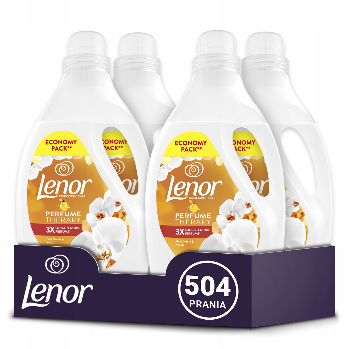 Lenor Płyn Do Płukania Tkanin, 4x126 Prań, Gold Orchid & Vanilla