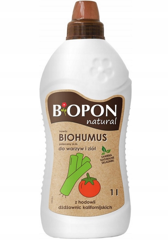 

Biopon Natural Biohumus do warzyw i ziół 1L