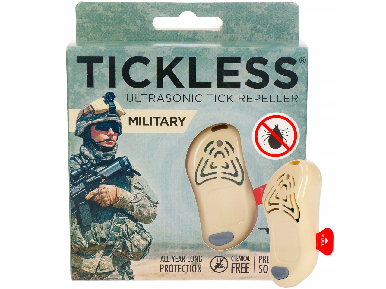 

Odstraszacz Kleszczy Tickless Military Khaki