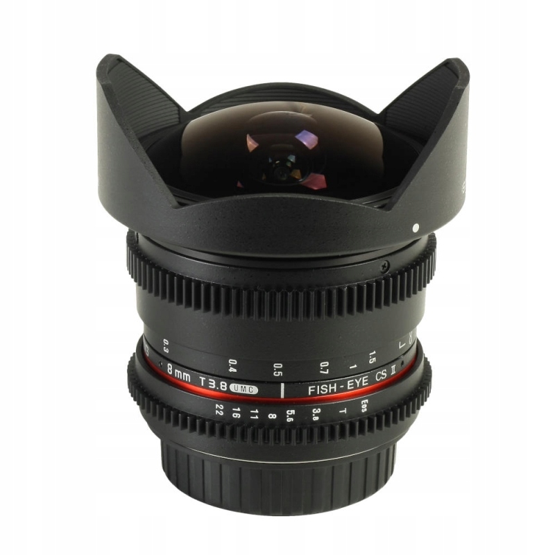 Obiektyw Samyang Nikon F 8mm T3.8 VDSLR UMC Fish-eye CS II Obiektyw Samyang Nikon F 8mm T3.8 VDSLR UMC Fish-eye CS II