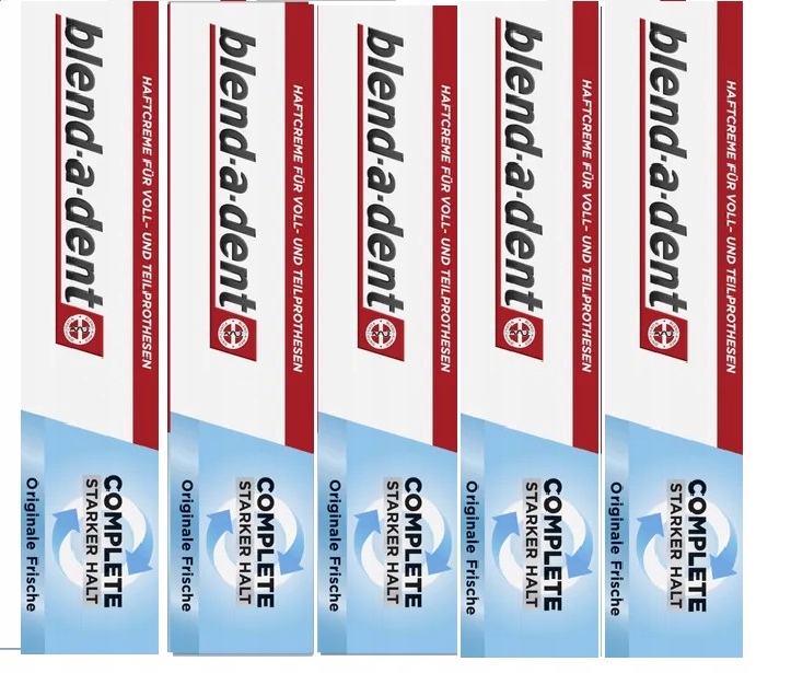 Blend-a-dent Complete Fresh 5x47g zestaw 5 kremów do protez z De