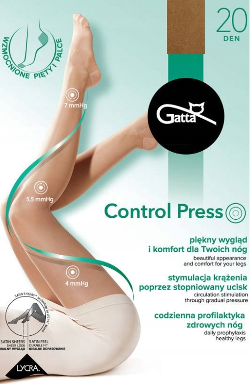 

Gatta Control Press 20den kompresyjne golden r.2