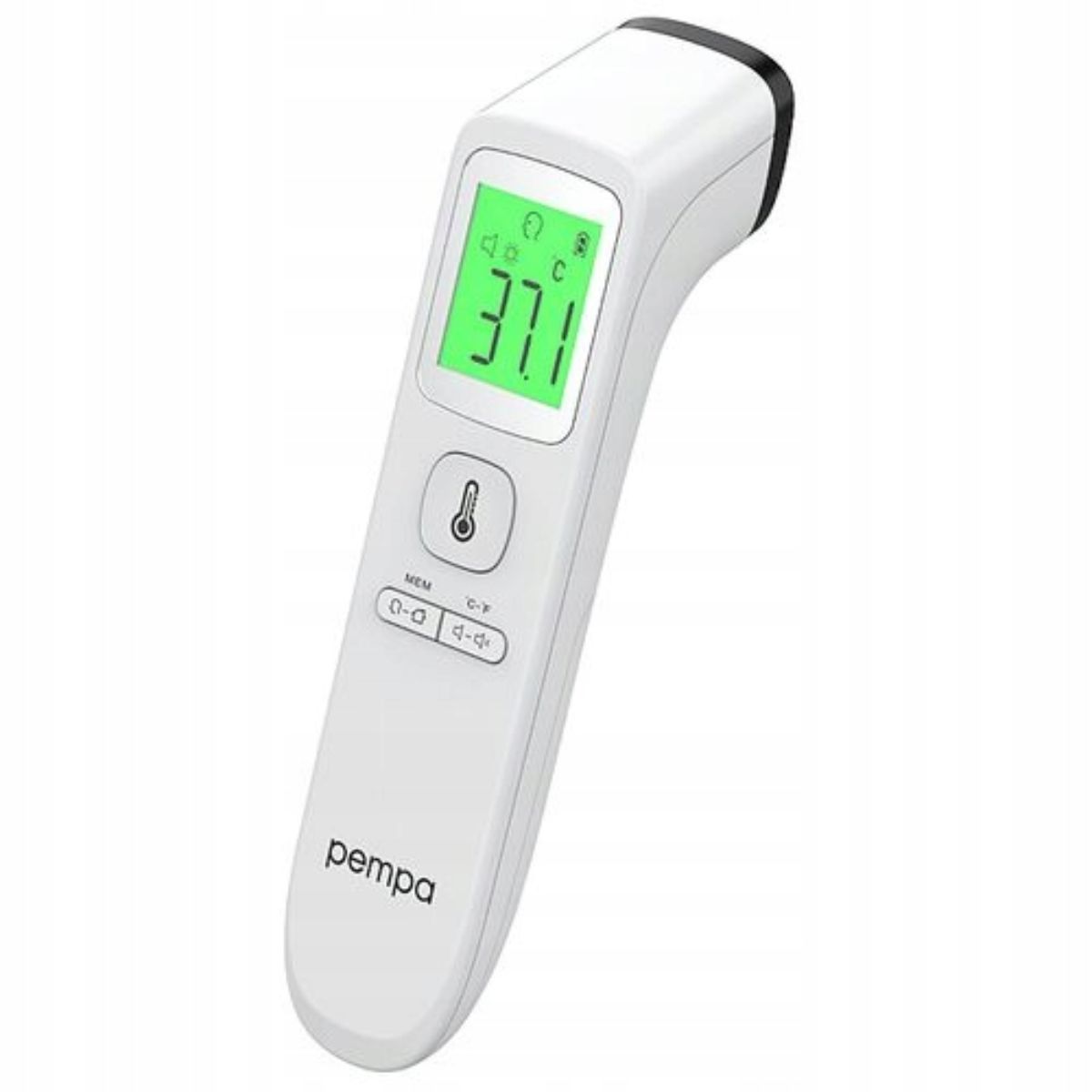 Termometr bezdotykowy Pempa T200 biały LCD bateryjny