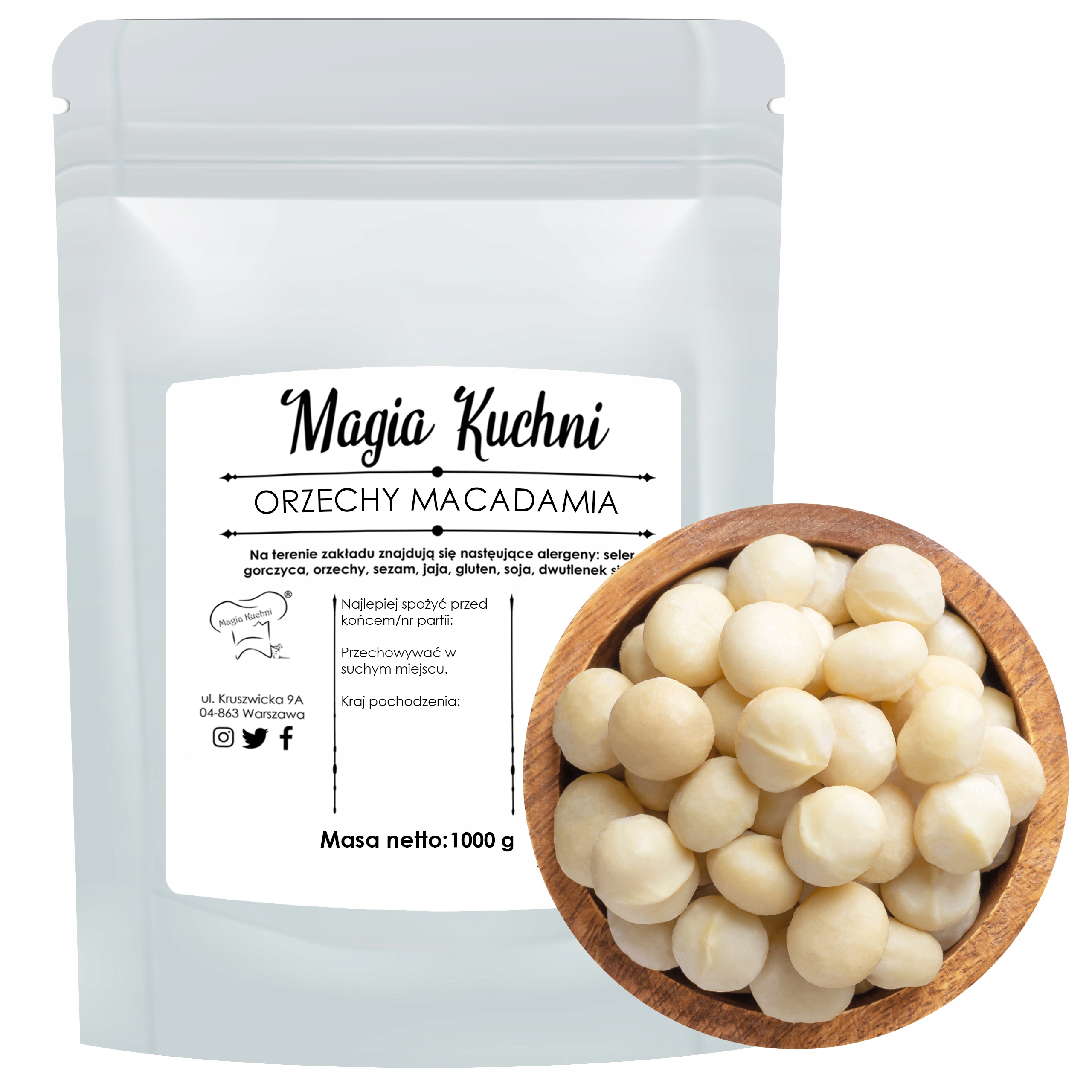 Levně Makadamové Ořechy přírodní macadamia 1 kg