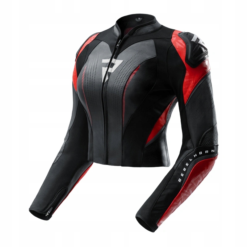 Dámska kožená bunda Rebelhorn Diva Rs Black/red čierna červená Darčeky