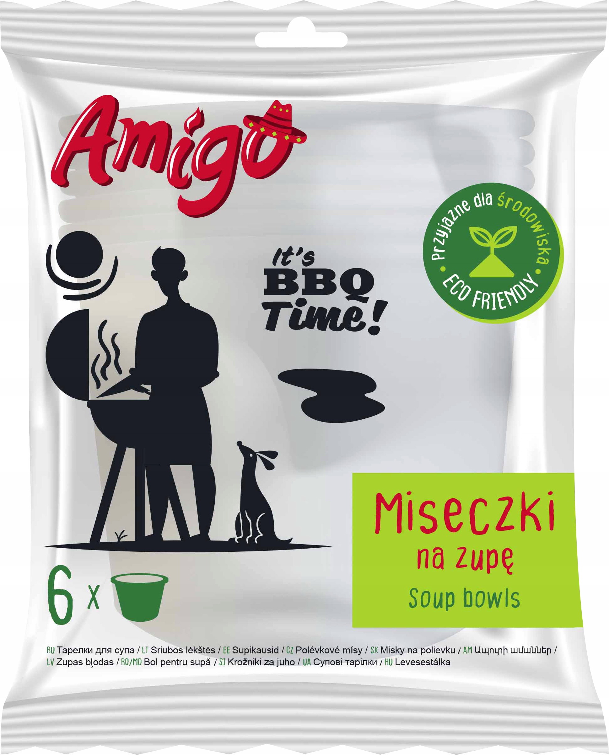 

Miseczki na zupę papierowe 6 szt. Amigo