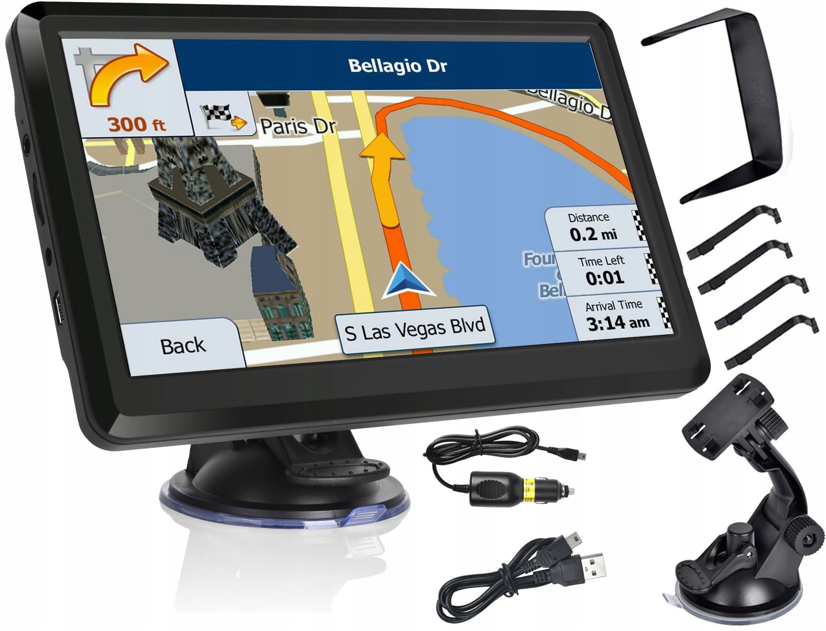 Nawigacja Gps 7" Truck Tir Bus Taxi Ciężarówka Autobus