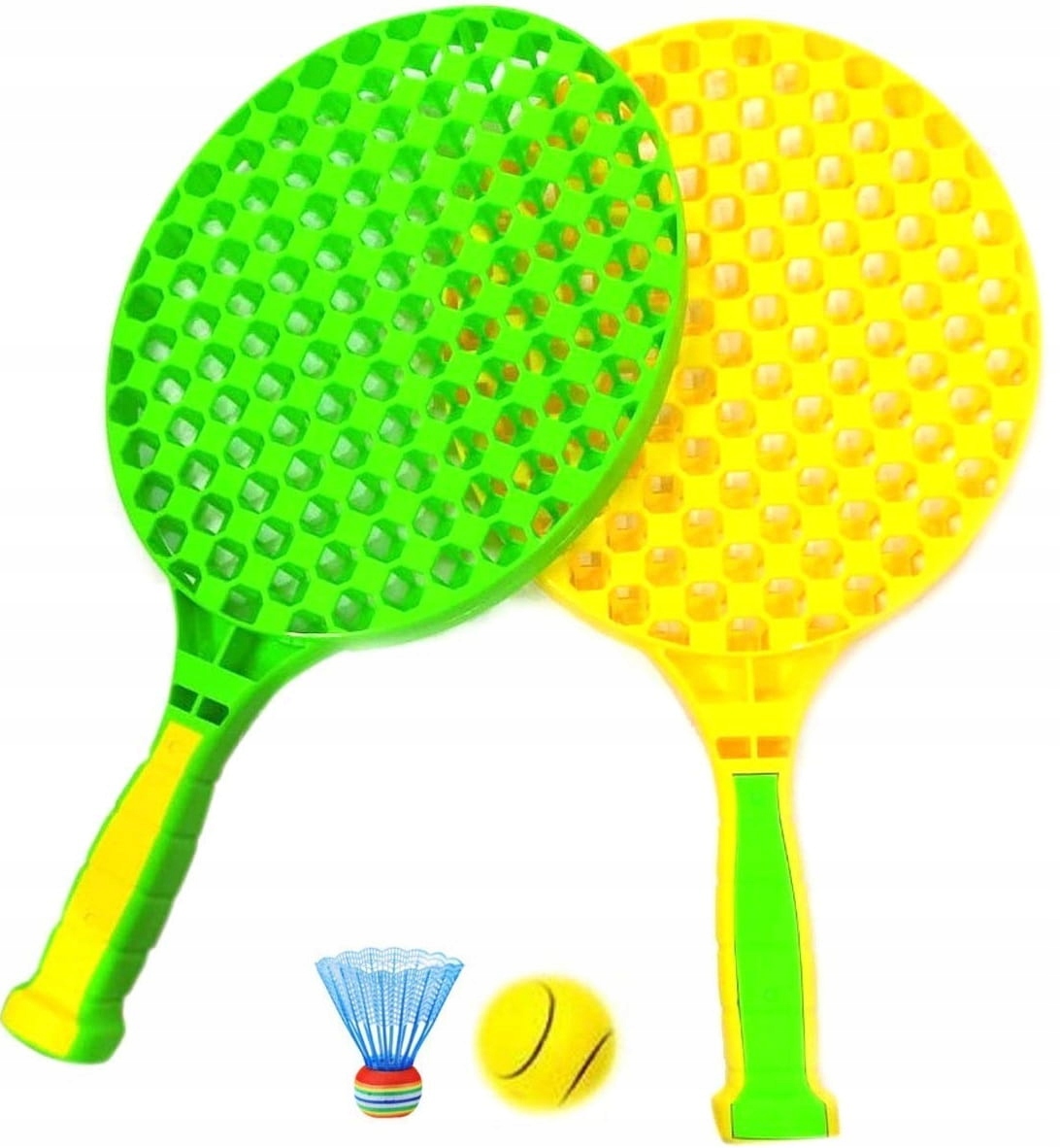 

Badminton Zestaw Rakietki Plażowe Paletki Lotka
