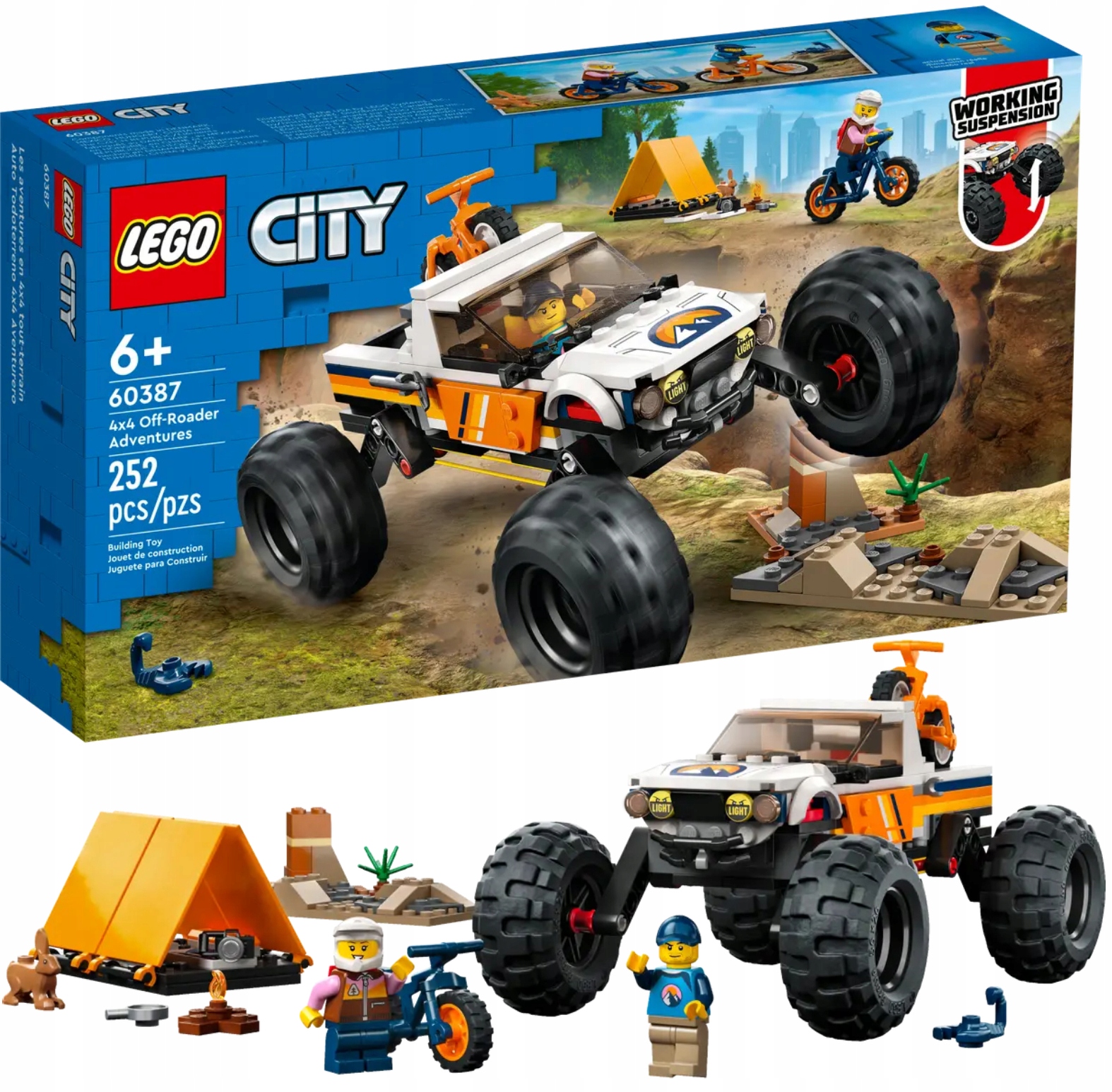 Lego City Dobrodružství terénním autem s pohonem 4x4 60387