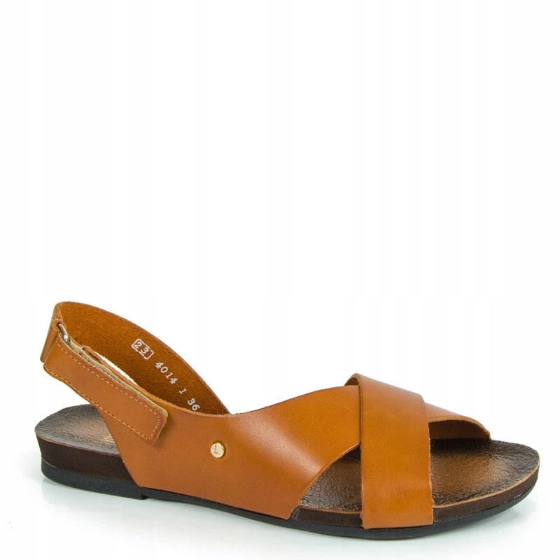 Lemar 40141 Ploché Sandály Z Kůže Lico Hnědé 36